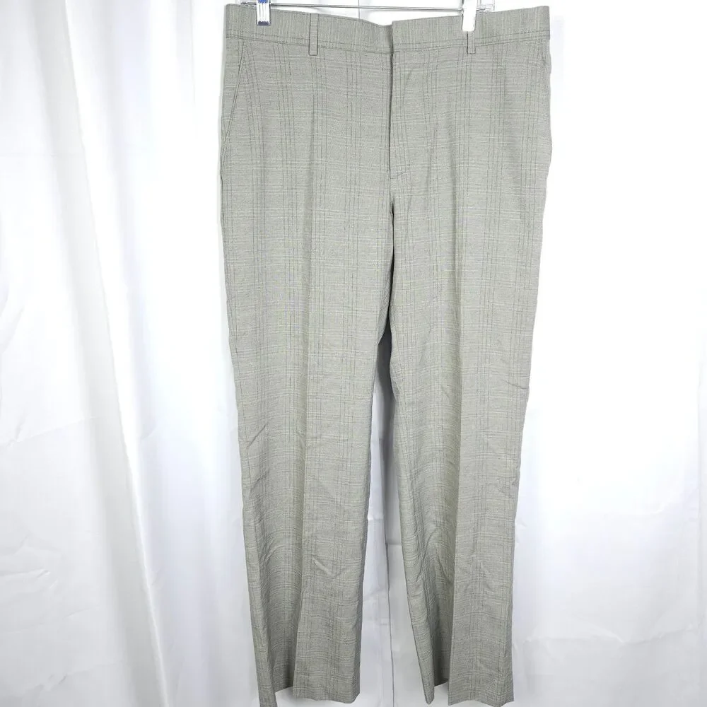 NWT Banana Republic Gray Tailored Fit Dress Pants‎ Mens 35x32
